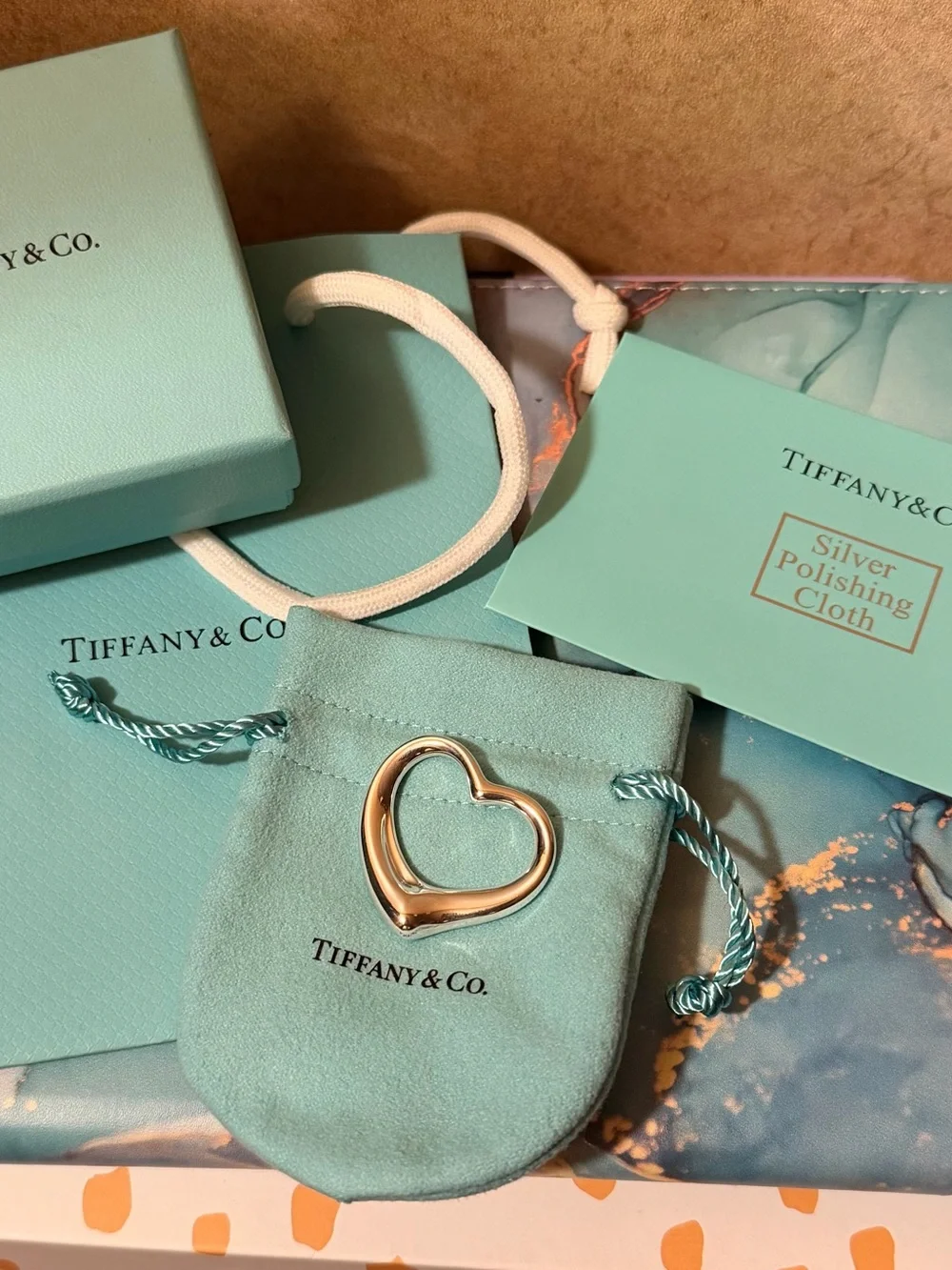 Tiffany & Co. Elsa Peretti Open Heart Silver 36mm Large Pendant - Picture 1 of 7